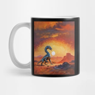 Chromed Dragon Of The Desert Mountains Mug